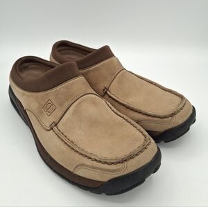 Cole Haan Nike Air Loafers Mens 9M Tan Brown Slip On Leather Comfort